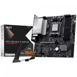 Placa Mãe Msi Pro WiFi6E, Chipset B840, Amd AM5, mATX, DDR5, Pro
