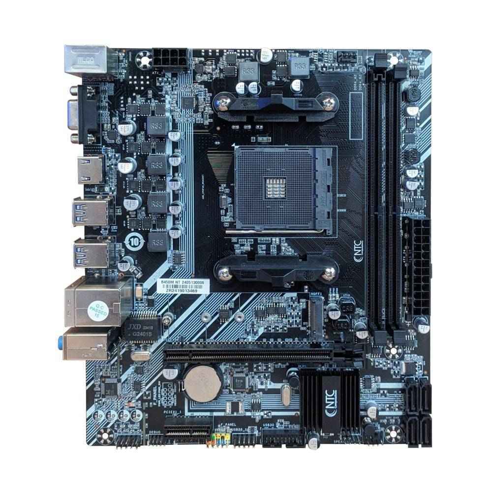 Placa Mãe Ntc B450M AM4 2xDDR4 Chipset Amd mATX — Informática