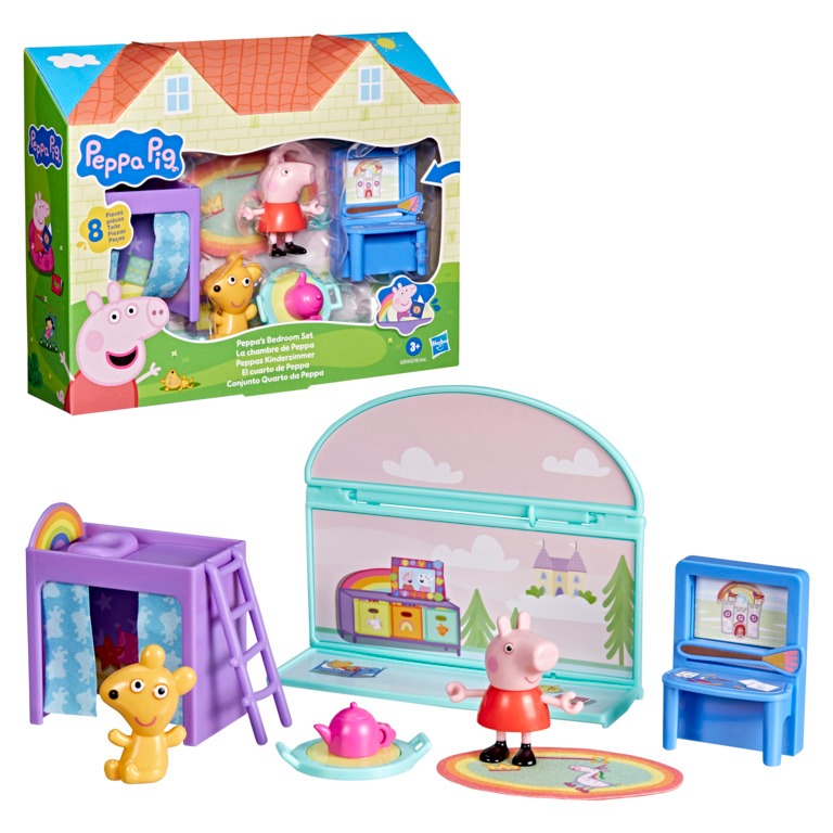 Playset Boneca Conjunto Quarto Da Peppa Hasbro — Brinquedos