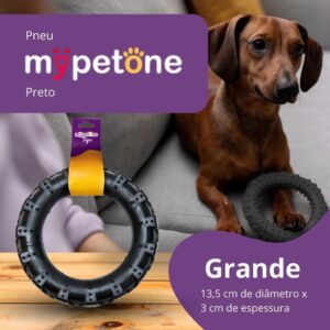 Pneu Mordedor de Borracha MyPetOne Grande Para Cachorro Brinquedo