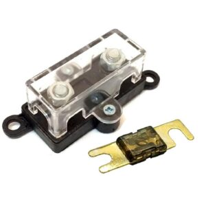 Porta Fusível Acrílico Som Automotivo Midi e Fusível Mini Faca 70