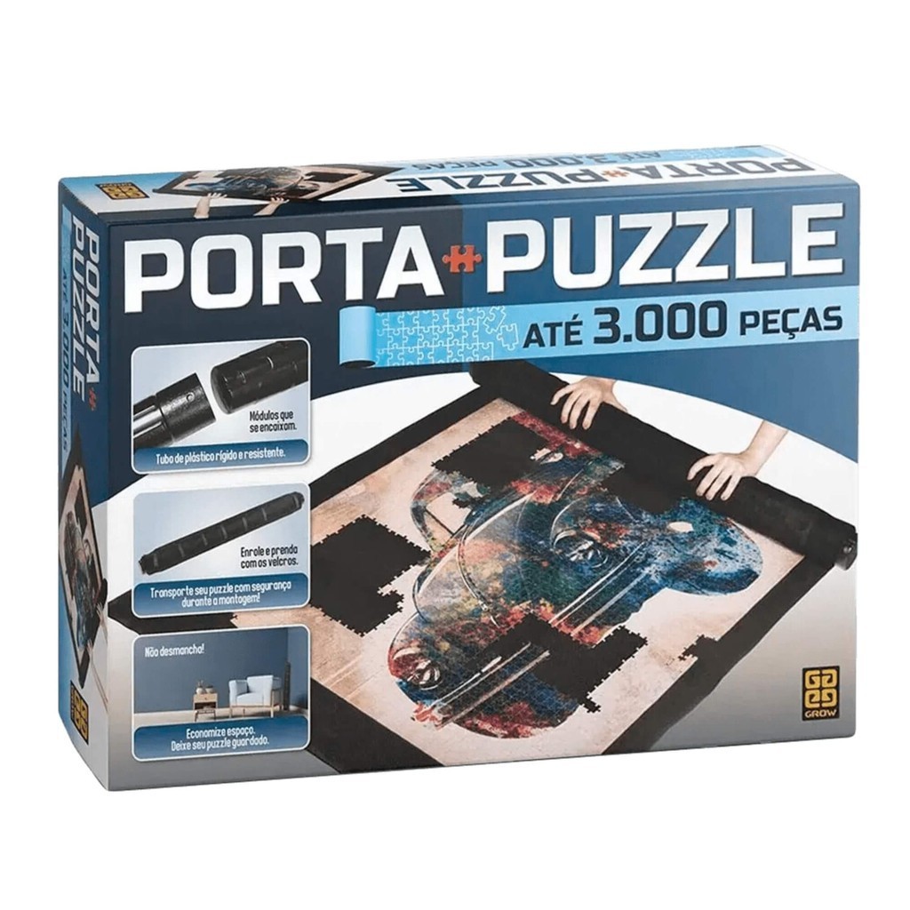 Porta Puzzle Quebra-Cabeça até 3000 Peças Grow 03604