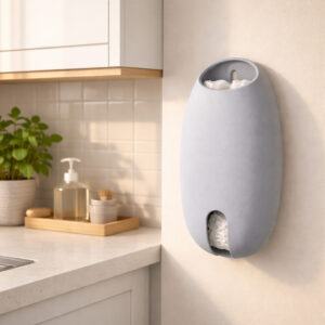 Porta Sacolas Puxa Saco Dispenser Parede Cozinha Lavanderia