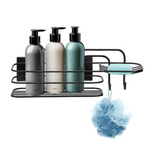 Porta Shampoo Com Saboneteira Dupla Face 3M Black 3434 Arthi