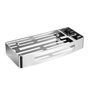 Porta Shampoo Prateleira Organizadora para Banheiro Cromado Inox 304