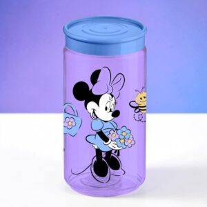 Pote de Plástico Organizador Minnie Mouse Lilás 350ml 1 unidade