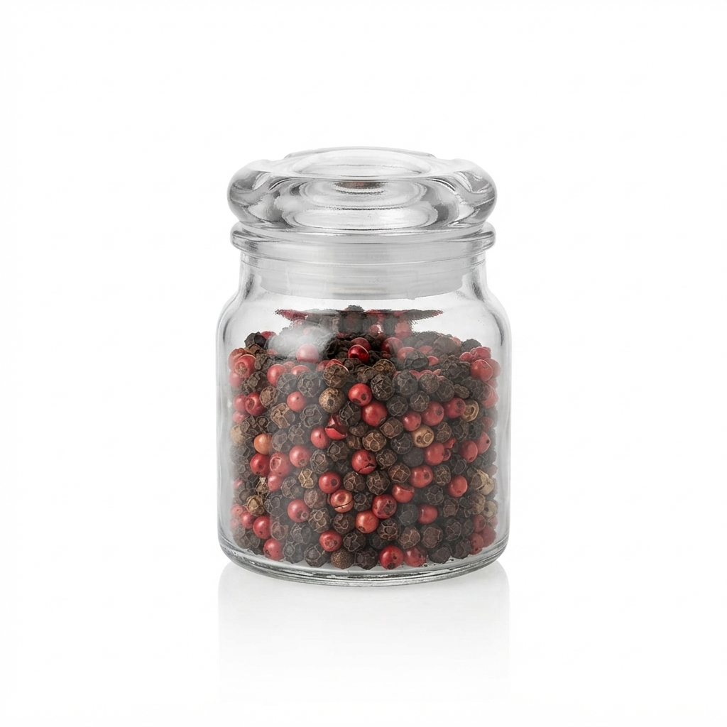 Pote de Vidro Lyor 140ml com Tampa com Vedação Mini Porta Temperos