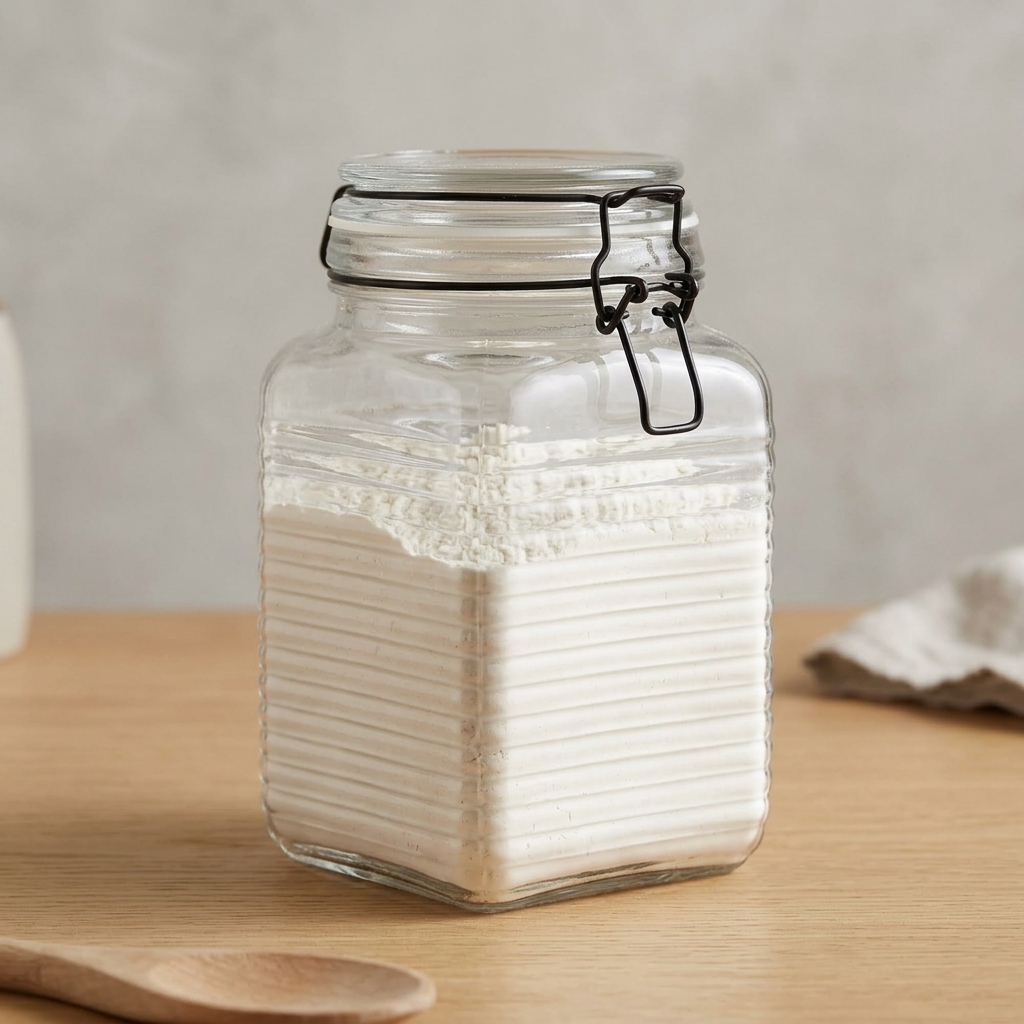 Pote Hermético de Vidro 1,3L com Metal Preto Lyor para Mantimentos — Cozinha e Utensílios