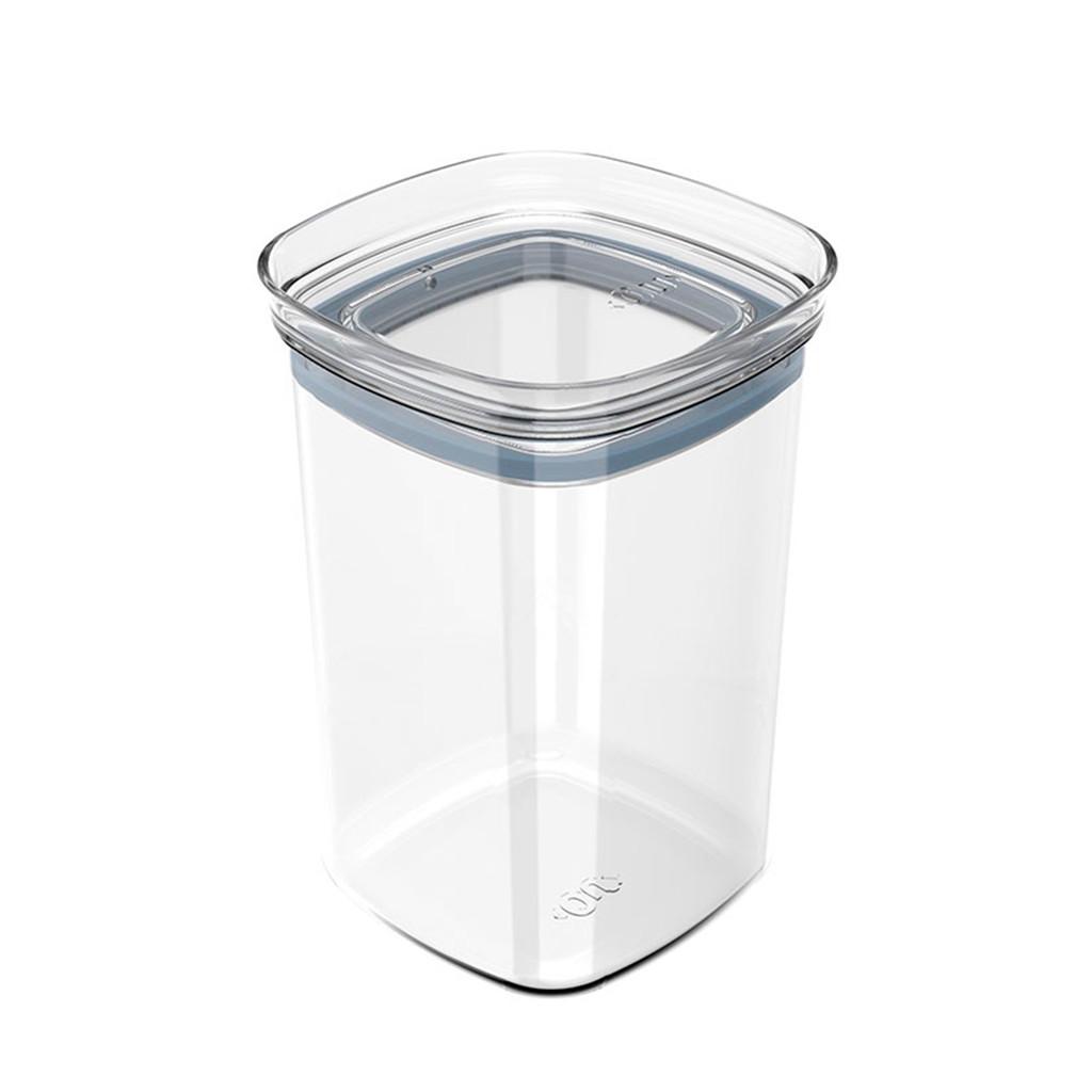Pote Hermético Mantimentos Cozinha Acrilico Quadrado 1L