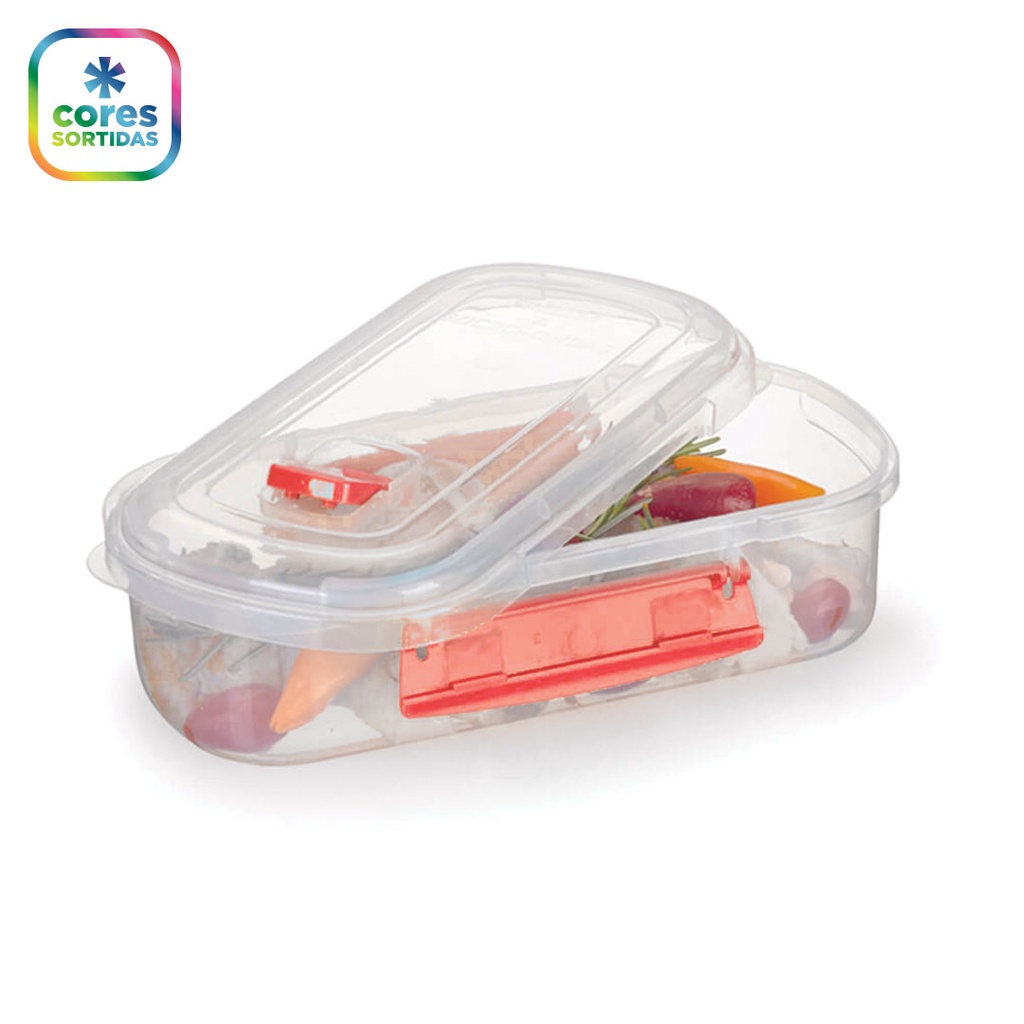 Pote Organizador com Válvula e Travas 788 ml Nitron para Mantimentos