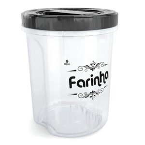 Pote Organizador Farinha Acoplado com Rosca 2L Nitron para