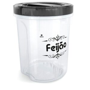 Pote Organizador Feijão Acoplado com Rosca 2L Nitron para Mantimentos