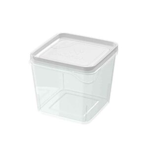 Pote Organizador Quadrado Modular 800 ml para Mantimentos e Alimentos