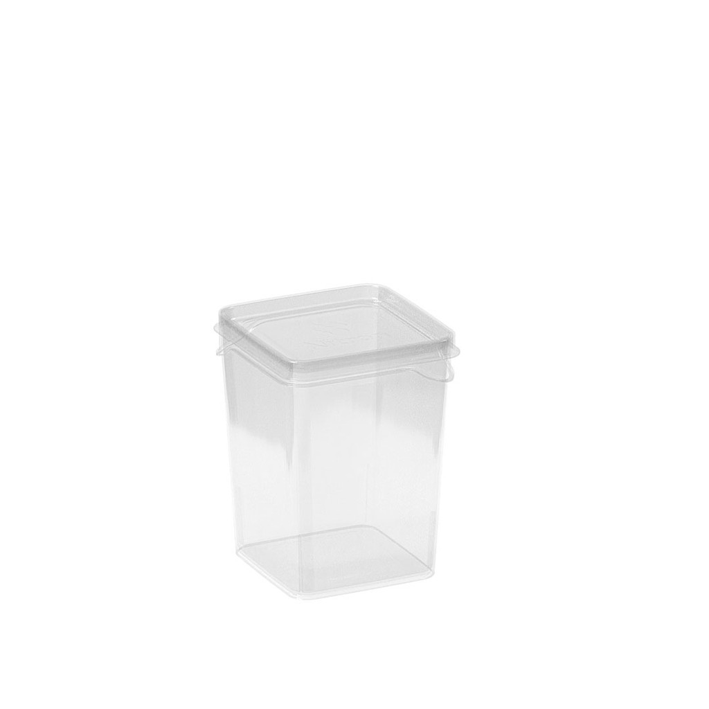 Pote Organizador Quadrado Modular Grande 1,2L para Mantimentos e