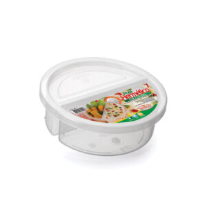 Pote Organizador Redondo com 2 Divisórias 720 ml para Mantimentos e