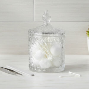 Pote Organizador Vidro Il Bagno Banheiro Lavabo Decorativo 300ml