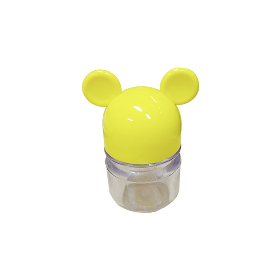 Potinho Amarelo Transparente Mickey Minnie Mouse 7cm 6 Un Rizzo