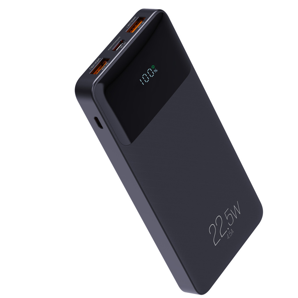 Power Bank Carregador Portátil, Display Indicador, 10200mAh 22.5W