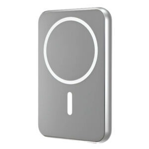 Power Bank Geonav 5000mAh 20W Magnético Prata Carregamento por Indução