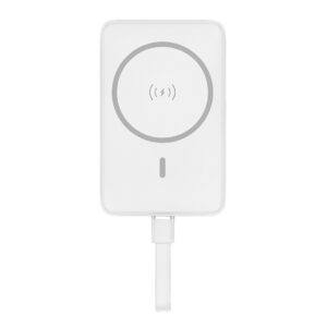 Power Bank Magnética Pisen Usb C 10mAh Máx 30W Branca