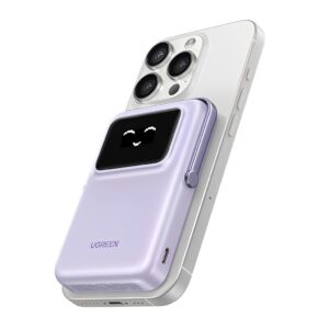 Power Bank Magnética Ugreen Uno 10mAh Máx. 20W Roxo