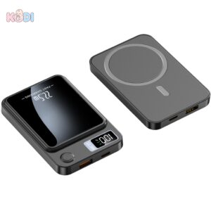 Power Bank Magnético com Carregamento Sem Fio Carregamento 22.5W