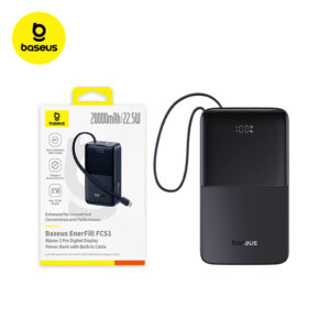 PowerBank Baseus FC51 Bipow2 Pro 10mAh 20mAh 22.5W com Cabo Integrado