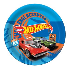 Prato de Papel Festa Hot Wheels 8 Unidades Festcolor Rizzo