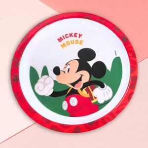 Prato Fundo de Melamine Mickey Mouse 21cm Disney Original 1 unidade