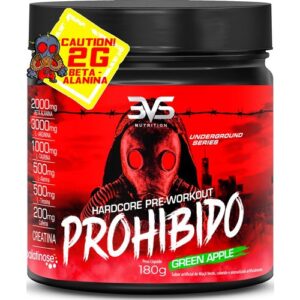 Pré Treino Prohibido 180g Com Fórmula Avançada Creatina, Beta