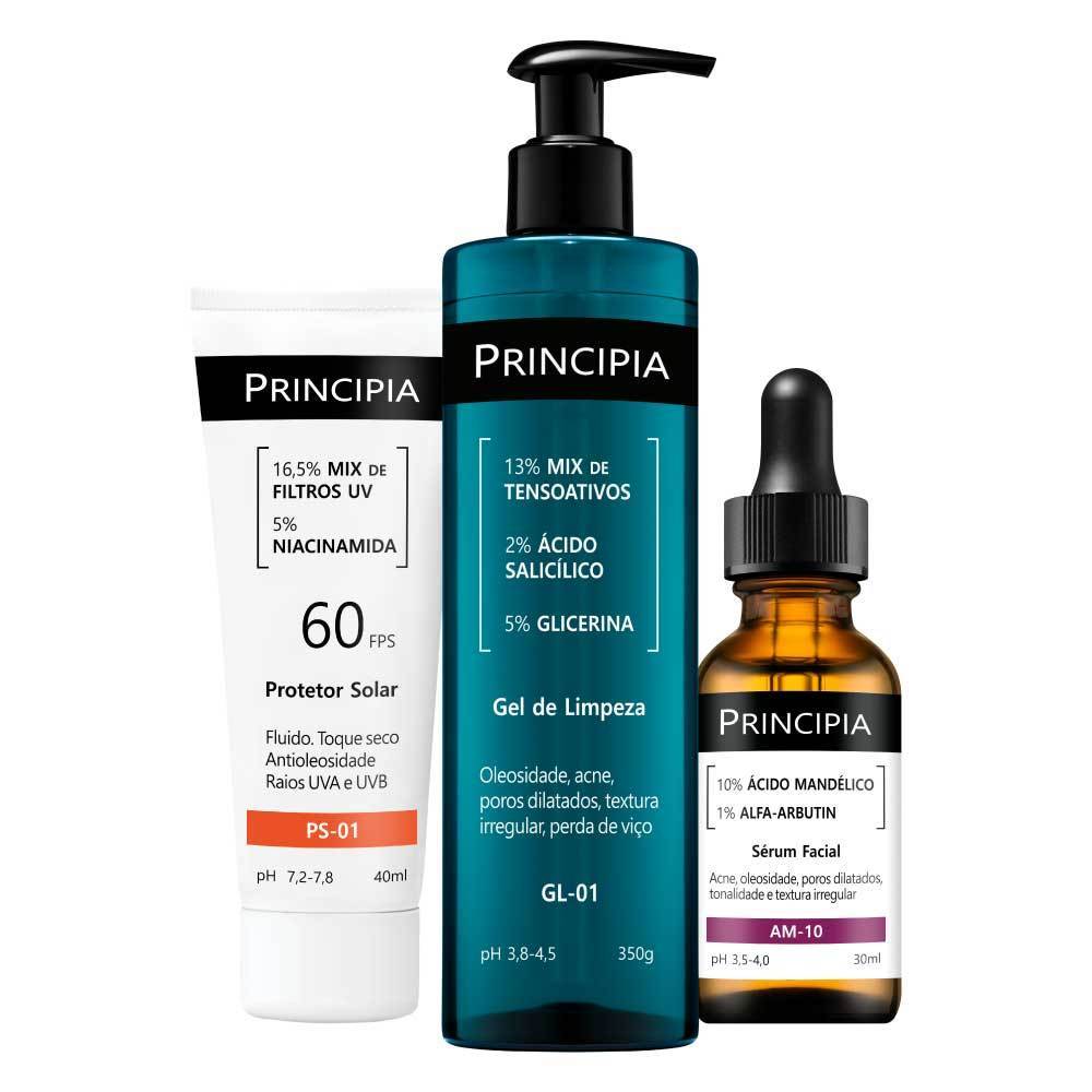 Principia Kit Anti-Manchas Trio c Gel de Limpeza Sérum Mandélico