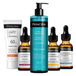 Principia Kit Avançado Pele Luminosa c Gel de Limpeza Protetor Solar