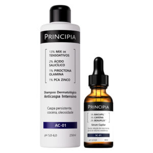 Principia Kit Cuidado Capilar Shampoo Anti Caspa Sérum Capilar 60Mls