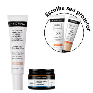 Principia Kit Cuidado Facial c Creme Para os Olhos Creme Hidratante