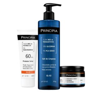 Principia Kit Peles Sensíveis c Gel de Limpeza Gl-02 Creme Hidratante