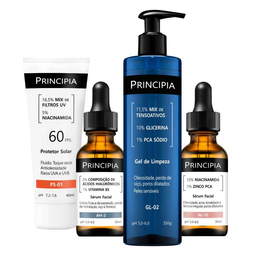 Principia Kit Primeira Rotina Avançada c Gel de Limpeza Sérum