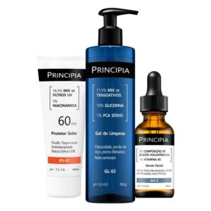 Principia Kit Primeira Rotina de Skincare c Gel de Limpeza Sérum