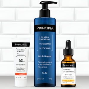 Principia Kit: Sérum Vitamina C-10, Protetor Solar facial