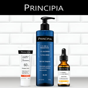 Principia Kit: Sérum Vitamina C-10, Protetor Solar facial