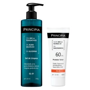 Principia Kit Todo Dia c Gel de Limpeza Protetor Solar Facial Fps 60