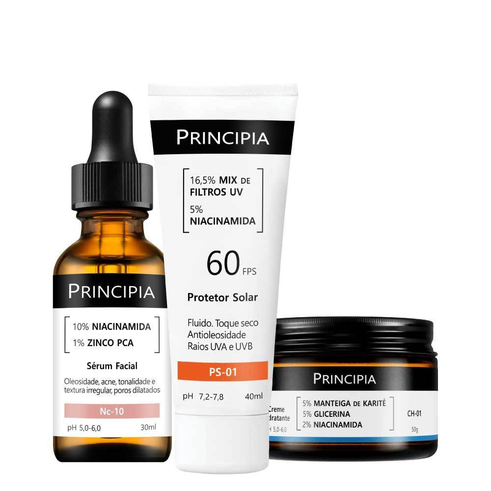 Principia Kit Uniformiza, Hidrata e Protege c Sérum Niacinamida