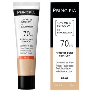 Principia Protetor Solar Cor 1.0 c 14,5% Mix de Filtros UV 5%
