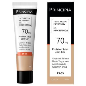 Principia Protetor Solar Cor 2.0 c 14,5% Mix de Filtros UV 5%