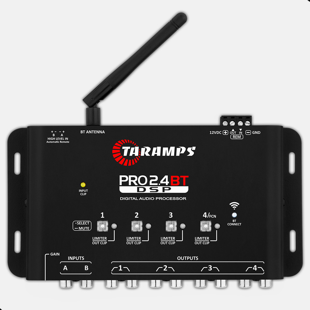 Processador De Áudio Digital Taramps Pro 2.4 BT Bluetooth Controle