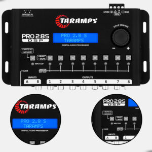 Processador de Áudio Digital Taramps Pro 2.8S 8 Vias Preto com — Informática