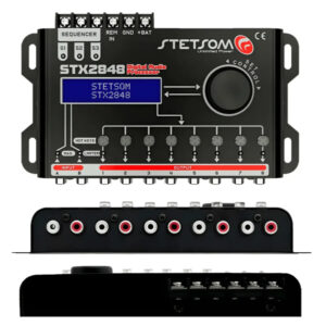 Processador De Áudio Stx2848 Stetsom 2 Canais 8 Saídas Com