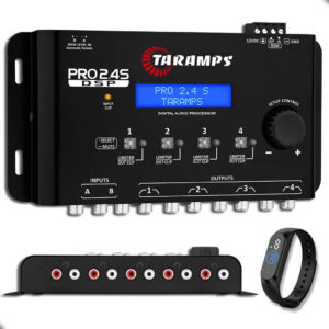 Processador de Áudio Taramps Pro 2.4s 4 Vias Anti-Puff Crossover Bass