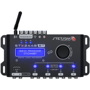 Processador Digital Stetsom STX2448BT Bluetooth Dsp 4 Saídas Rca Som