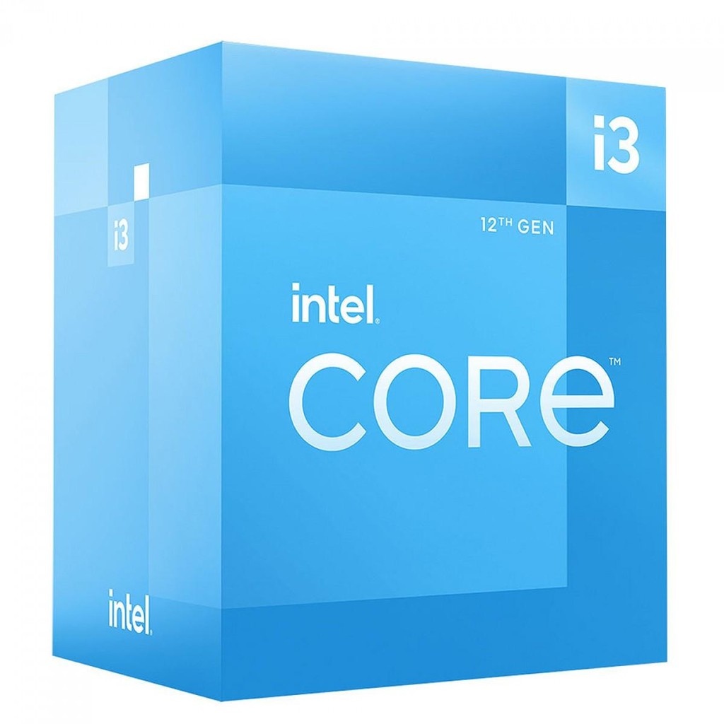 Processador Intel Core i3 12100, 3.3GHz 8-T, LGA1700, Com Cooler