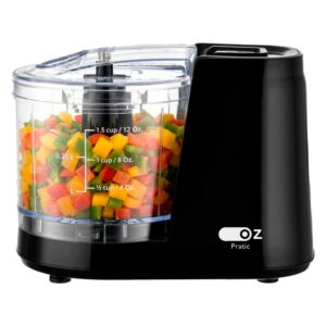 Processador Pratic 400ml MiniC Lâminas Duplas De Aço Inox Acionamento
